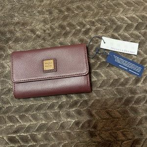 Dooney & Bourke Belvedere Flap Pebble Leather Wallet